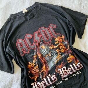AC/DC hell's bell's band tee